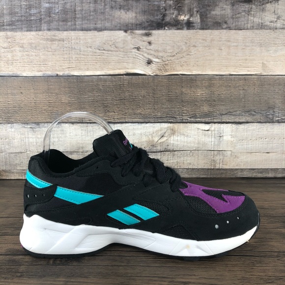 Reebok Aztrek Hexalite Sneakers Black Purple Teal Women's Size 7 - Picture 5 of 9